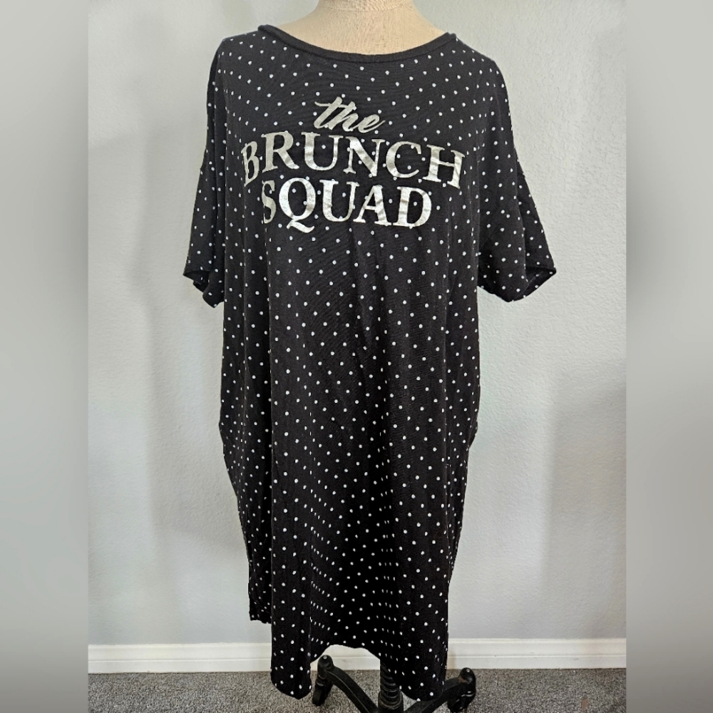 Peace Love & Fashion-"The Brunch Squad" Moo-Moo pajama Size XL